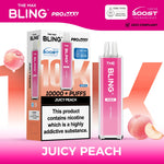 bulk wholesale The Crystal Bling Max 10000 Pod Kit Box of 5 - Juicy Peach