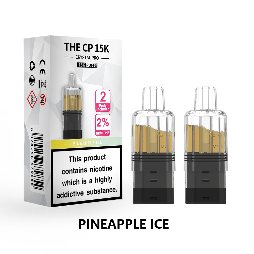 bulk wholesale The Crystal Pro CP 15k Replacement Pods Box of 5 - Pineapple Ice