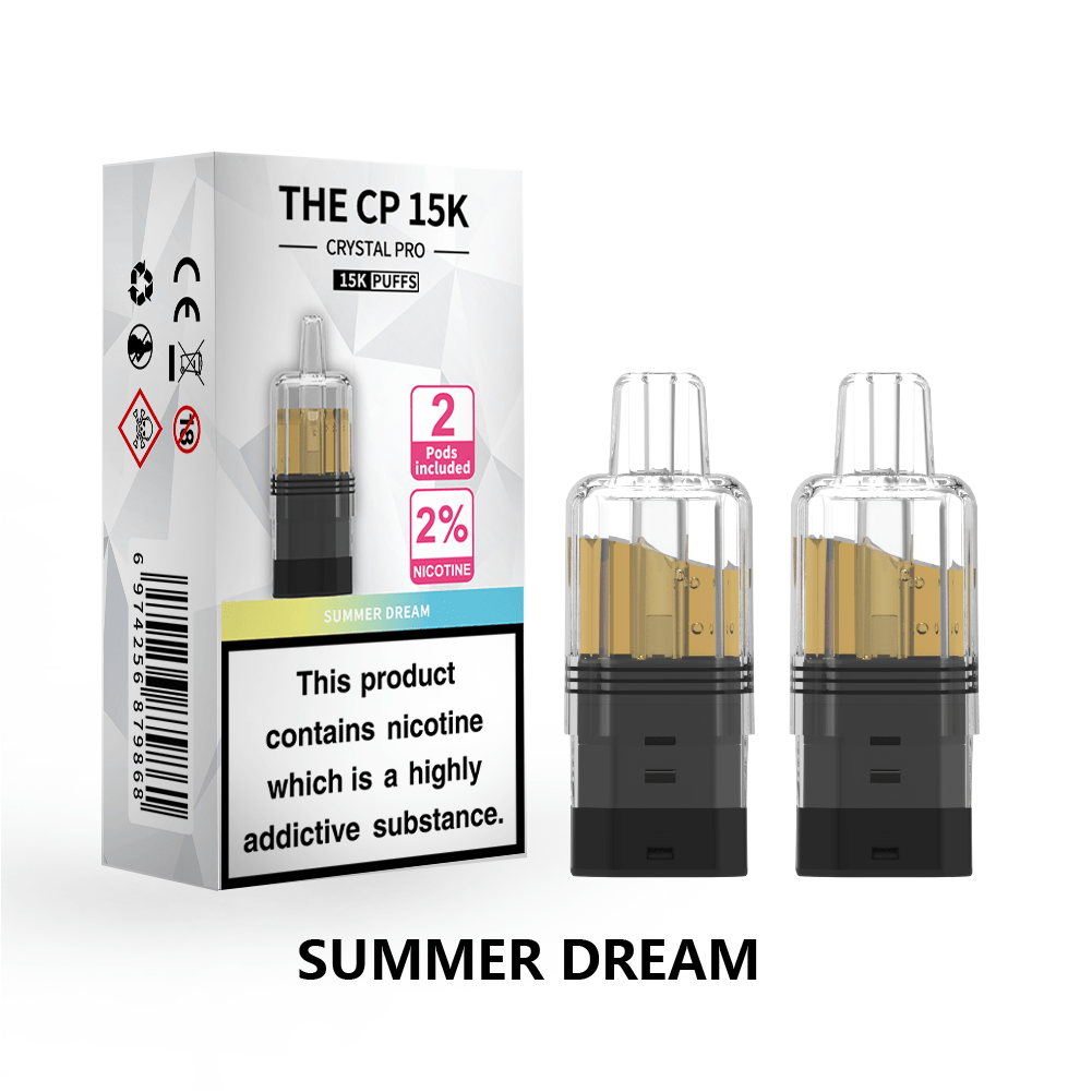 bulk wholesale The Crystal Pro CP 15k Replacement Pods Box of 5 - Summer Dream