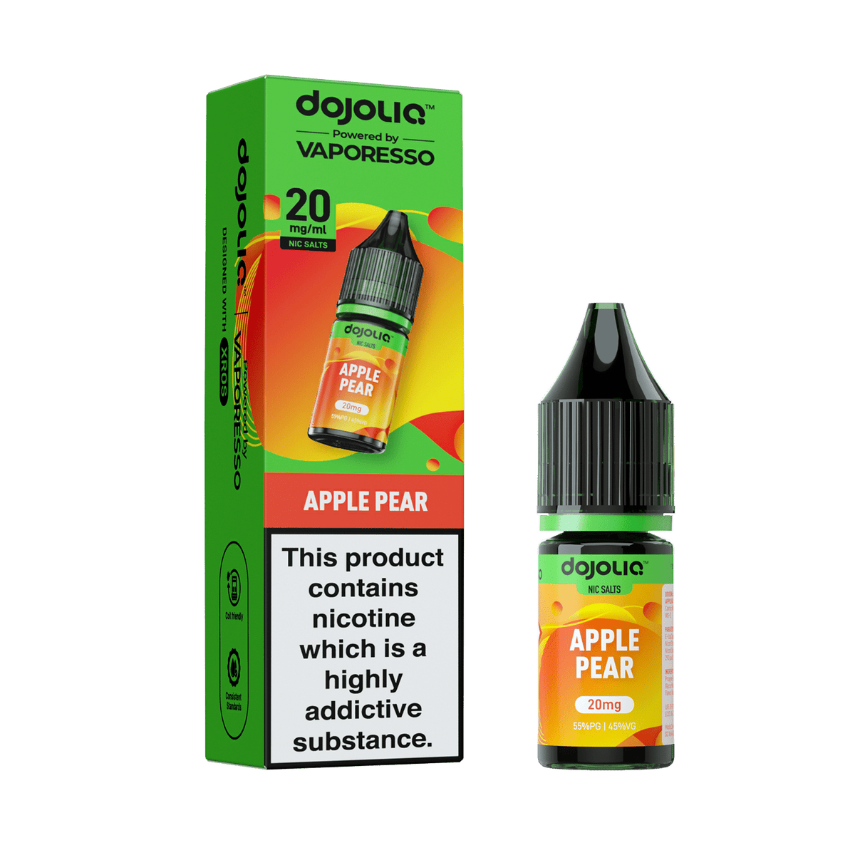 bulk wholesale Vaporesso Dojo Liq 10ml Nic Salt Box of 10 - Apple Pear