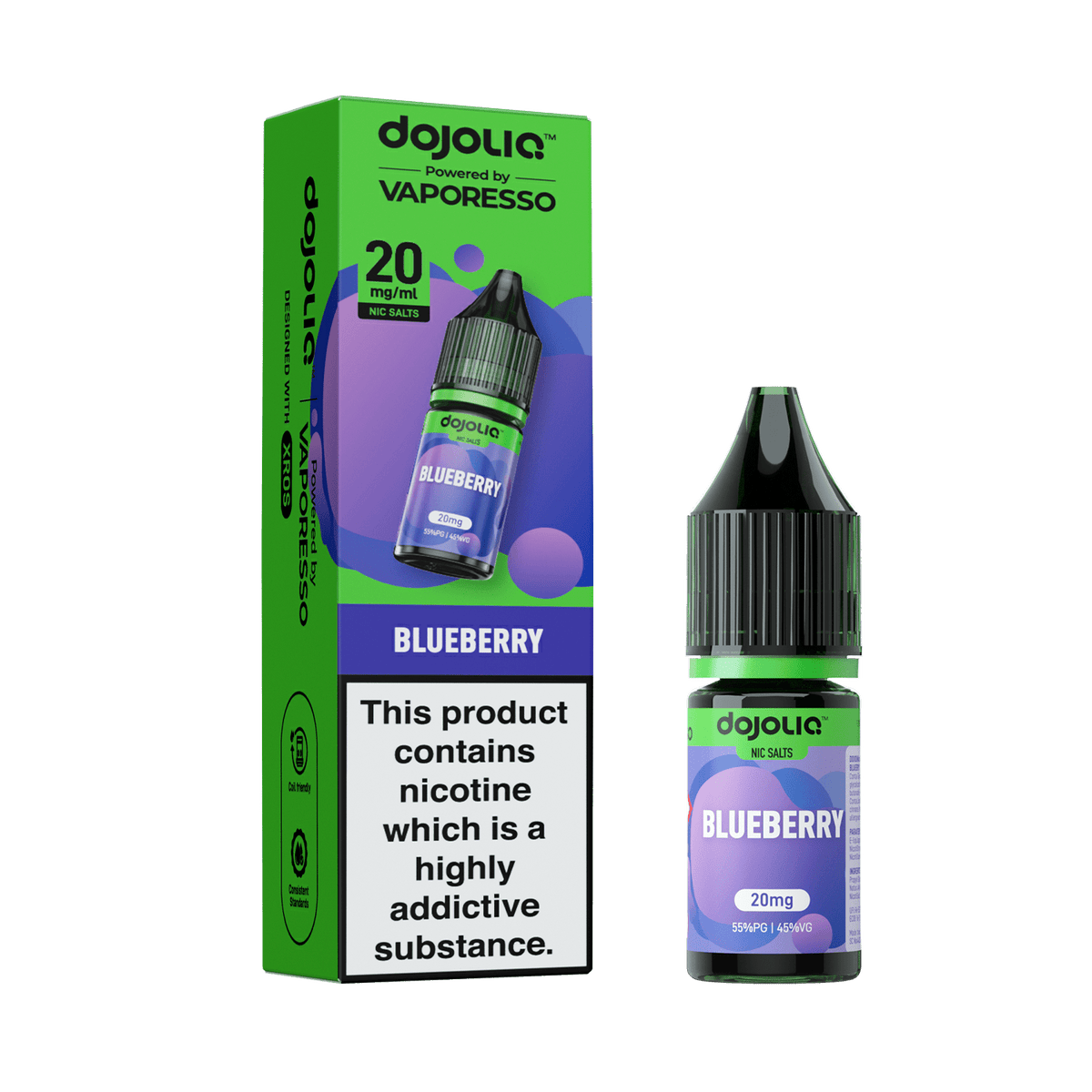 bulk wholesale Vaporesso Dojo Liq 10ml Nic Salt Box of 10 - Blueberry