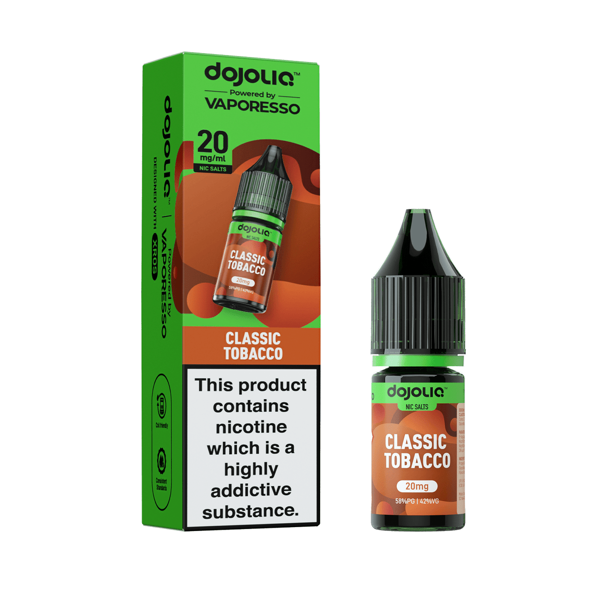 bulk wholesale Vaporesso Dojo Liq 10ml Nic Salt Box of 10 - Classic Tobacco
