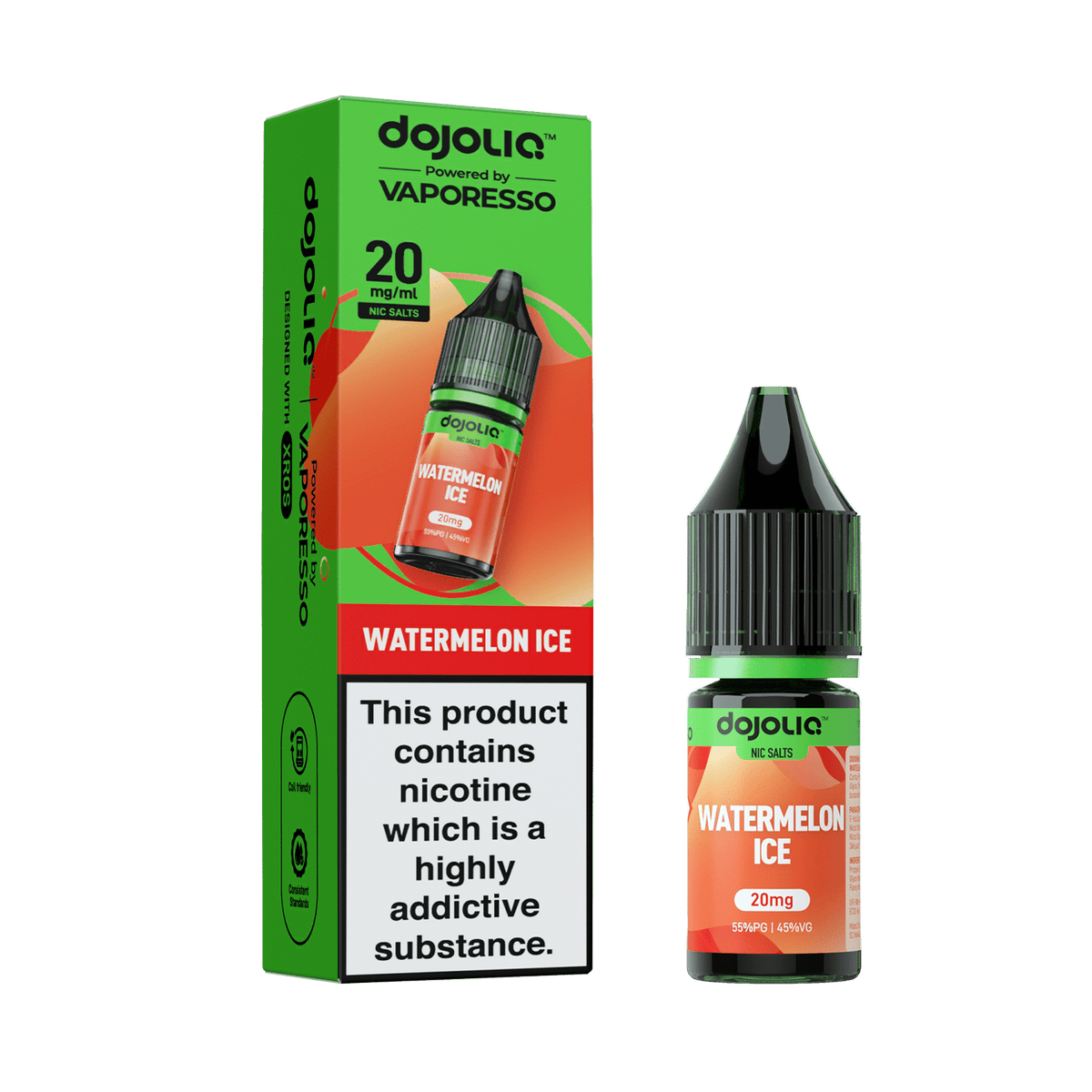 bulk wholesale Vaporesso Dojo Liq 10ml Nic Salt Box of 10 - Watermelon Ice