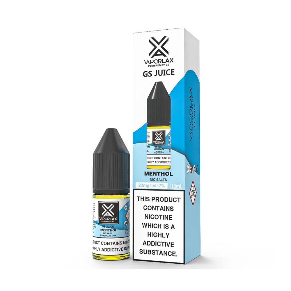 bulk wholesale Vaporlax Nic Salt 10ml E Liquids Box of 10 - Menthol