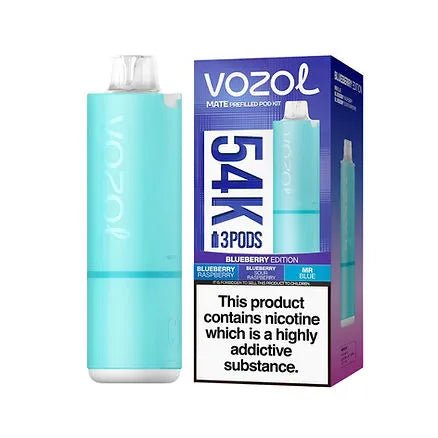 bulk wholesale Vozol Mate 54k Prefilled Pod Kit Box of 5 - Blueberry Edition