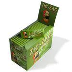 bulk wholesale Zig Zag Green Cut Corner Rolling Papers 25 Booklets - 