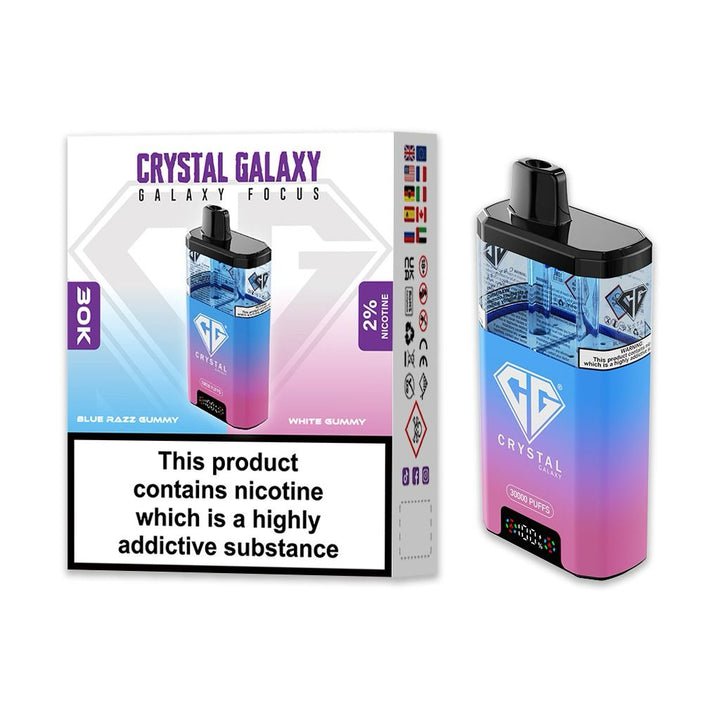 Crystal Galaxy Focus 30k Disposable Vape Pack of 5 - Bulk Wholesale Price Crystal Galaxy Focus 30k Disposable Vape Pack of 5 - Bulk Wholesale Price