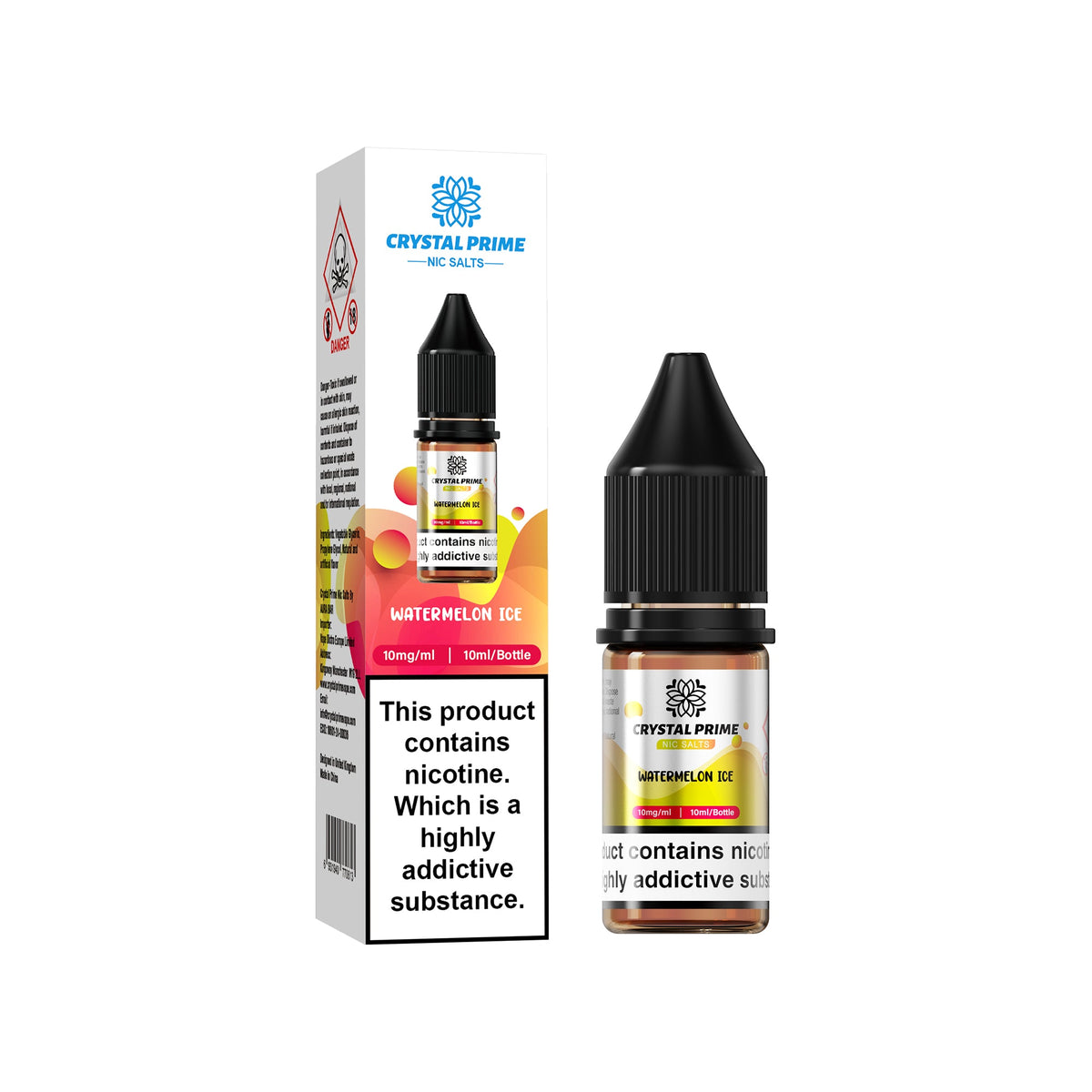 Crystal Prime 7000 Nic Salts 10ml E - liquids (Box of 10) - Mcr Vape Distro