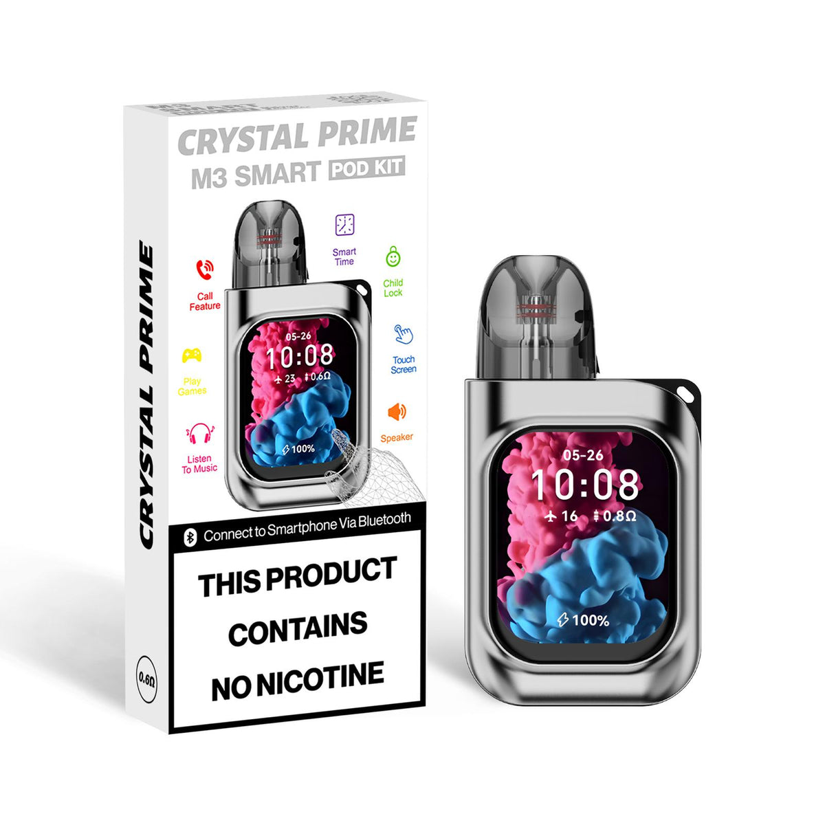 bulk wholesale Crystal Prime M3 Smart Pod Kit - Charcoal