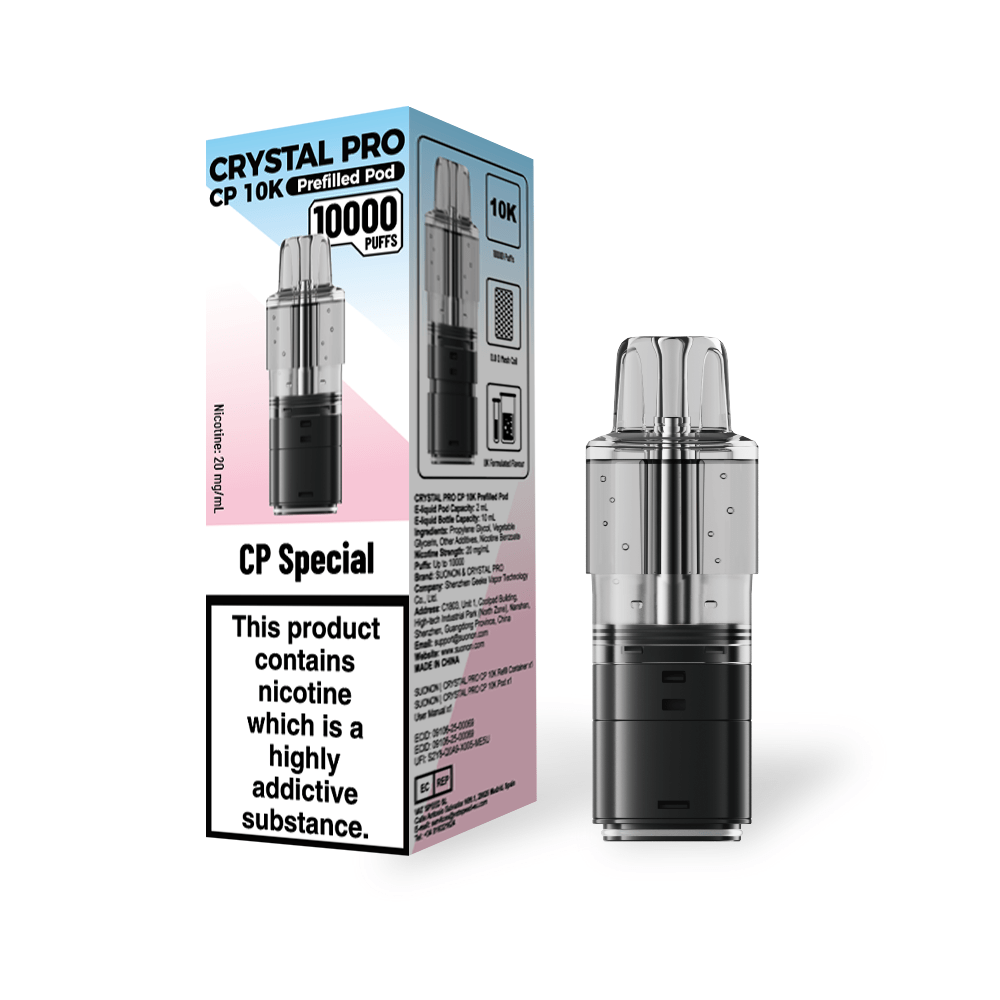 bulk wholesale Crystal Pro CP 10k Replacement Pods Box of 5 - CP Special