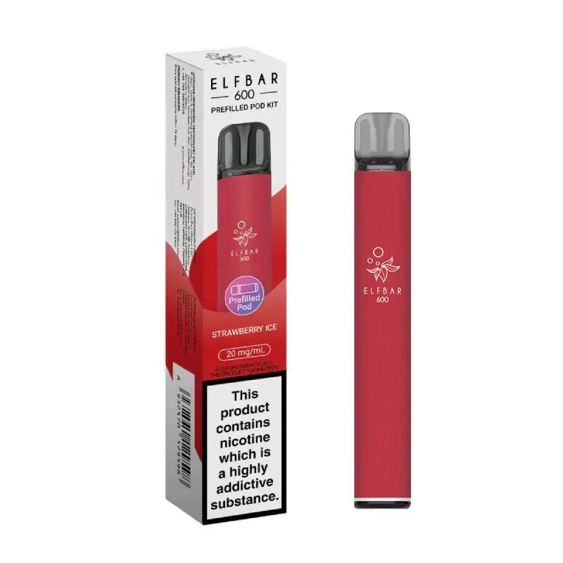 Elf Bar 600 Prefilled Pod Kit Box of 10 - Mcr Vape Distro