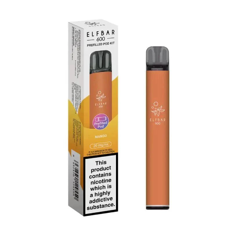 Elf Bar 600 Prefilled Pod Kit Box of 10 - Mcr Vape Distro
