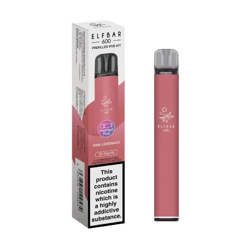 Elf Bar 600 Prefilled Pod Kit Box of 10 - Mcr Vape Distro