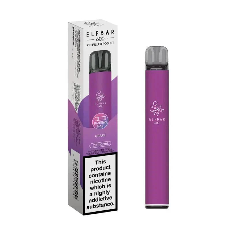 Elf Bar 600 Prefilled Pod Kit Box of 10 - Mcr Vape Distro