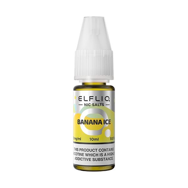 ELF BAR - ELFLIQ - BANANA ICE - 10ML NIC SALT - Mcr Vape Distro