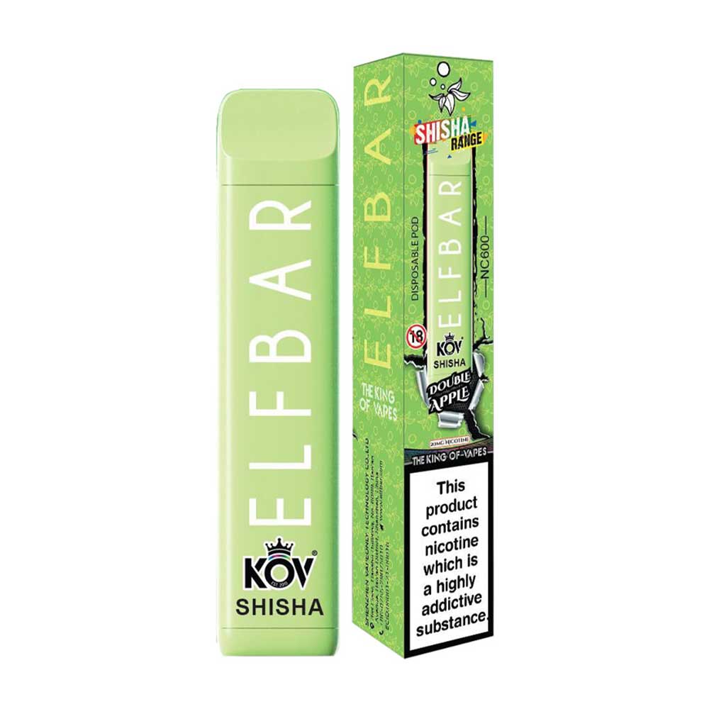 Elf Bar Kov Shisha 600 Puffs Disposable Vape (Box of 10) - Mcr Vape Distro