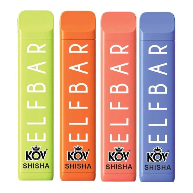 Elf Bar Kov Shisha 600 Puffs Disposable Vape (Box of 10) - Mcr Vape Distro