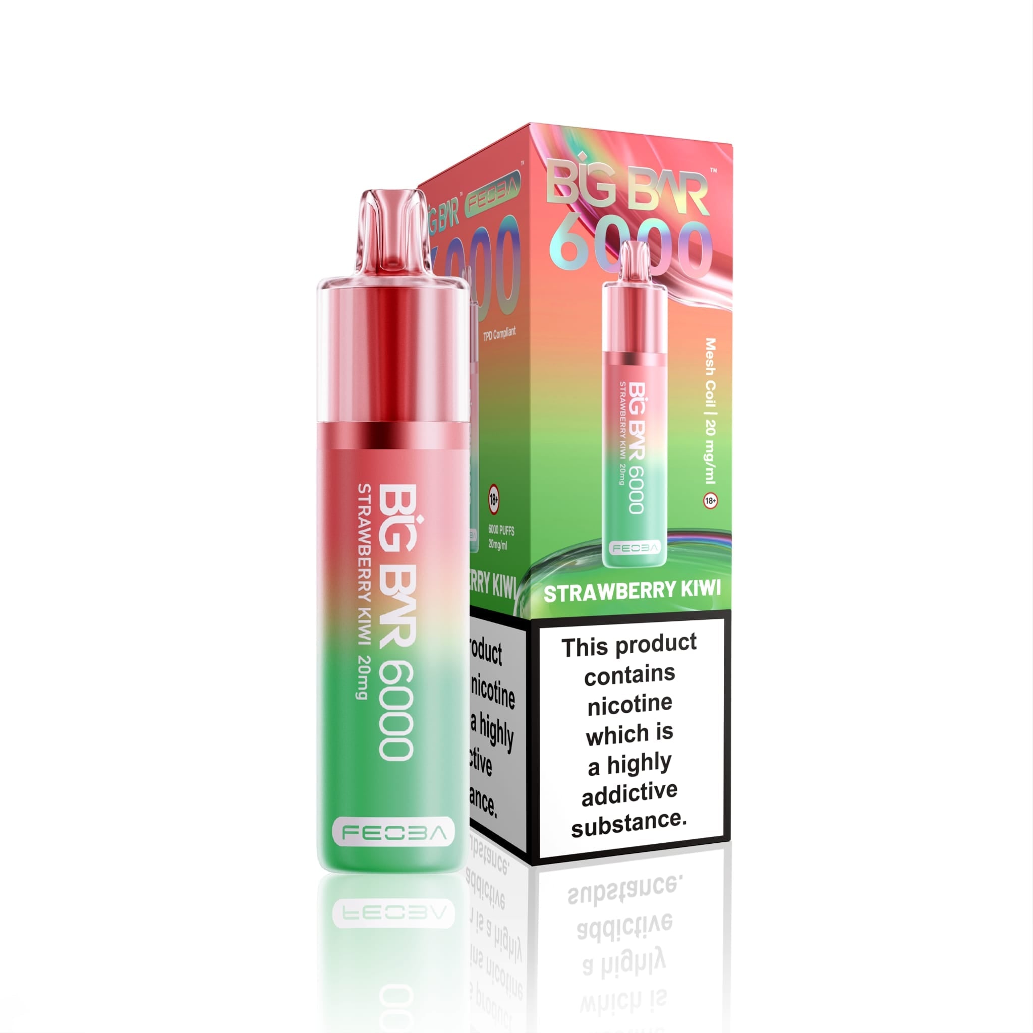 Feoba Big Bar 6000 Puffs Vape (Box of 5) - Bulk Wholesale Price Feoba Big Bar 6000 Puffs Vape (Box of 5) - Bulk Wholesale Price