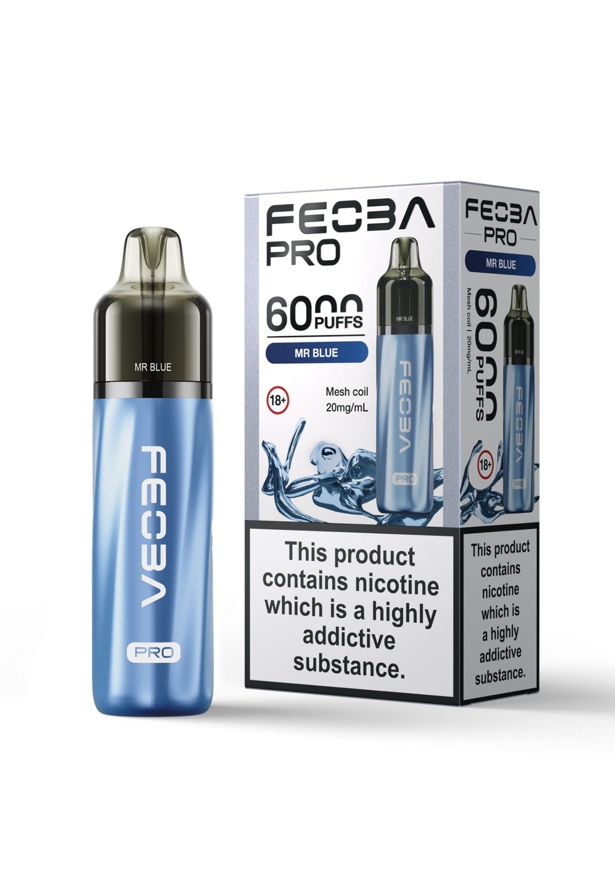 Feoba Pro 6000+ Disposbale Vape Box of 5 - Mcr Vape Distro