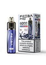 bulk wholesale Feoba Pro 6000+ Vape Kit Box of 5 - Blue Razz Cherry