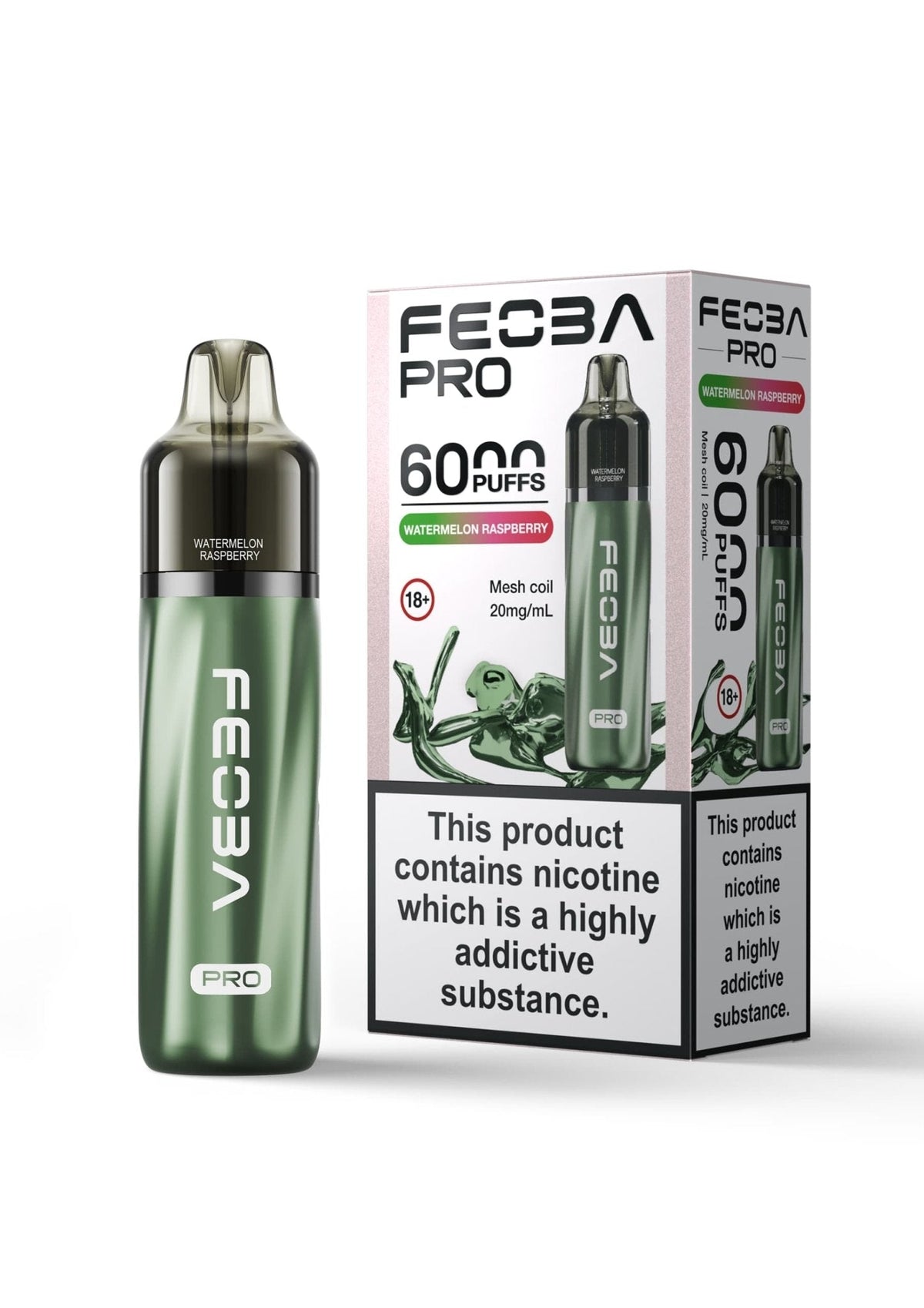 Feoba Pro 6000+ Disposbale Vape Box of 5 - Mcr Vape Distro