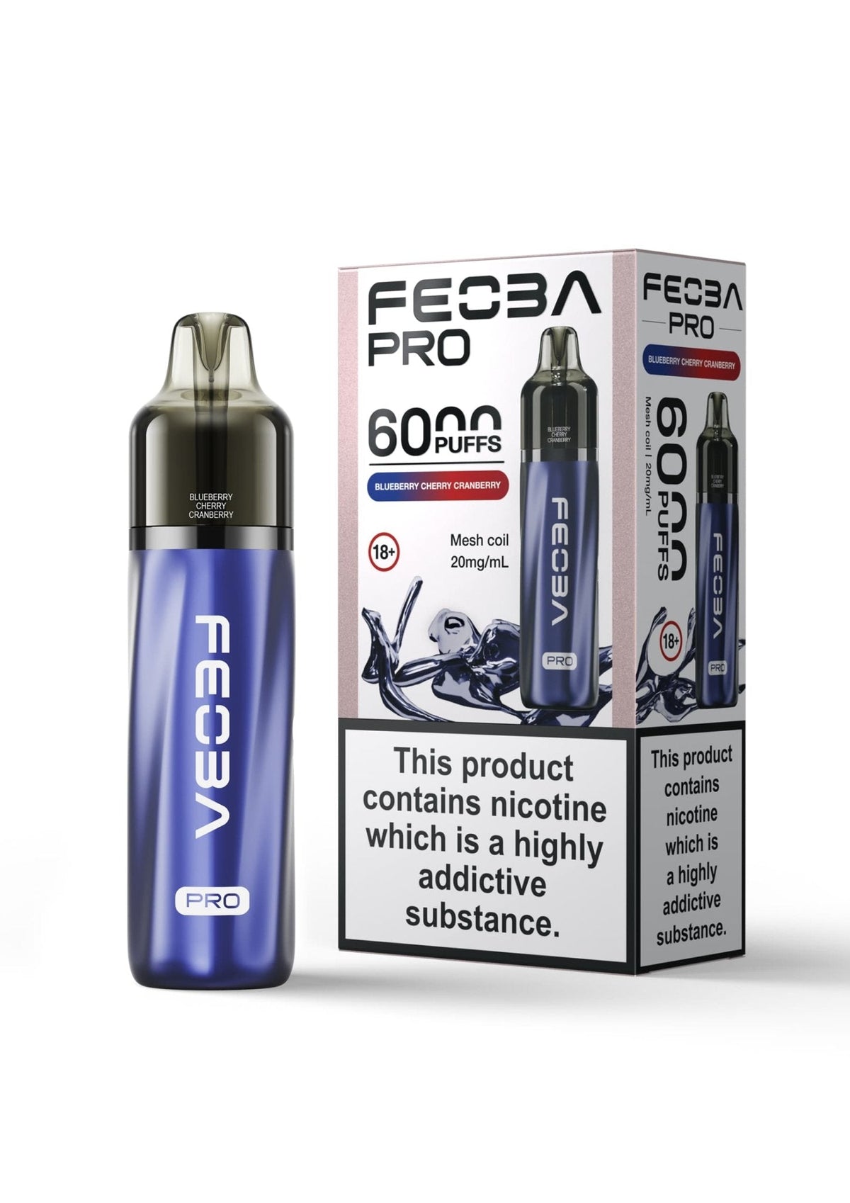 Feoba Pro 6000+ Disposbale Vape Box of 5 - Mcr Vape Distro