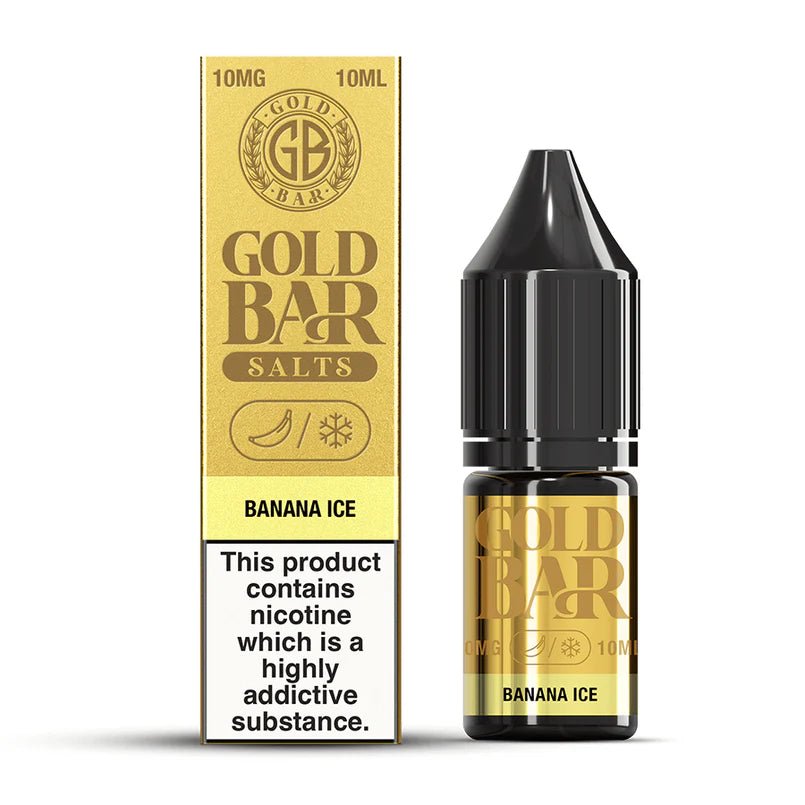 Gold Bar Nic Salts 10ml E-liquids (Box of 10) - Mcr Vape Distro