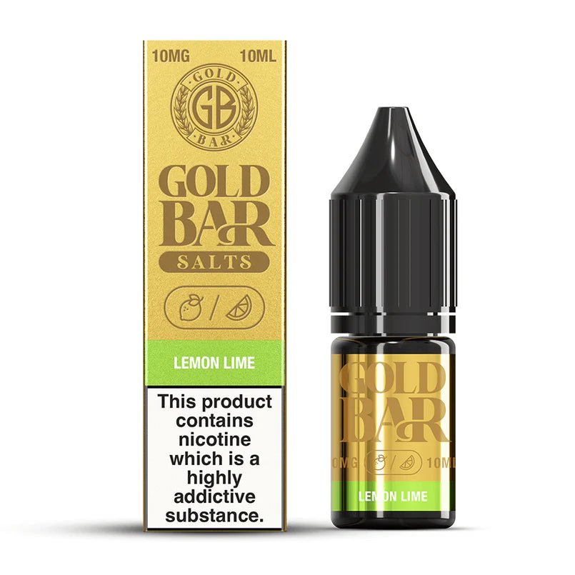 Gold Bar Nic Salts 10ml E-liquids (Box of 10) - Mcr Vape Distro