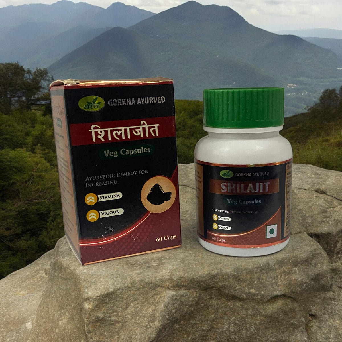 Gorkha Ayurved Shilajit Capsules - 60pcs - Mcr Vape Distro