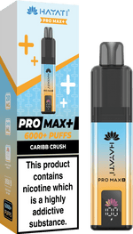 bulk wholesale Hayati Pro Max+ 6000 Puffs Vape Kit Box of 5 - Caribb Crush