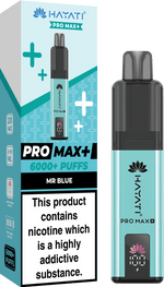 bulk wholesale Hayati Pro Max+ 6000 Puffs Vape Kit Box of 5 - Mr Blue