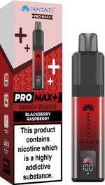 bulk wholesale Hayati Pro Max+ 6000 Puffs Vape Kit Box of 5 - Blackberry Raspberry