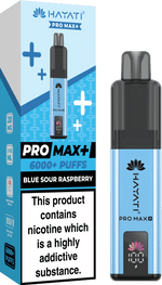 bulk wholesale Hayati Pro Max+ 6000 Puffs Vape Kit Box of 5 - Blue Sour Raspberry