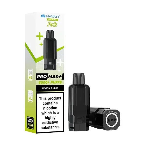 bulk wholesale Hayati Pro Max Plus 6000 Prefilled Pods Box of 5 - Lemon Lime
