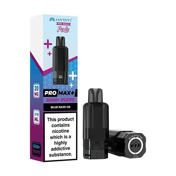 bulk wholesale Hayati Pro Max Plus 6000 Prefilled Pods Box of 5 - Blackberry Raspberry