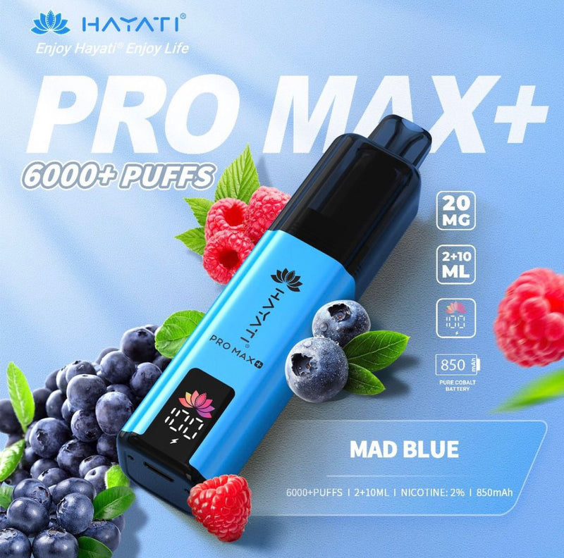 Hayati Pro Max+ 6000 Puffs Vape Kit Box of 5