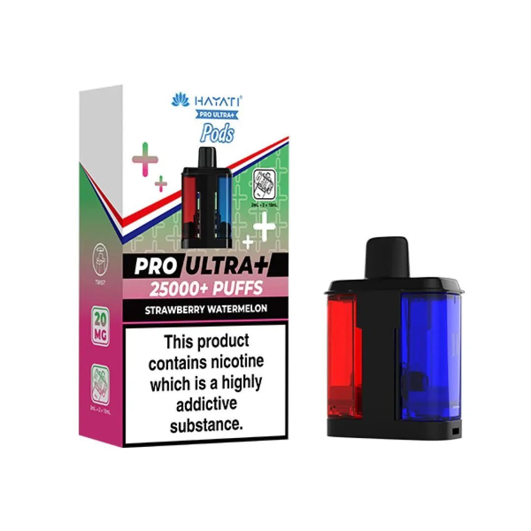 bulk wholesale Hayati Pro Ultra Plus 25k Prefilled Pods Box of 5 - Strawberry Watermelon