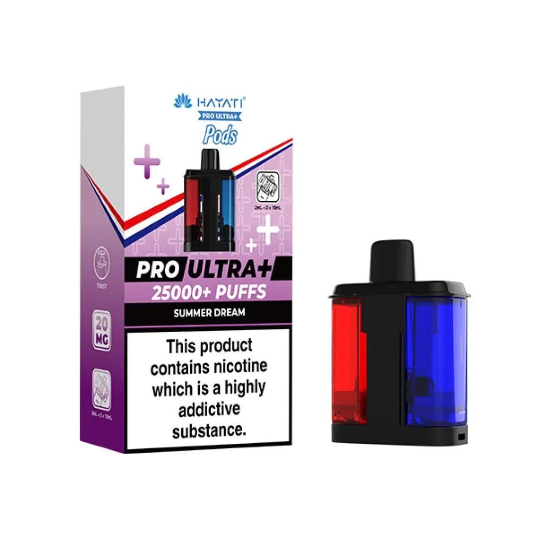 bulk wholesale Hayati Pro Ultra Plus 25k Prefilled Pods Box of 5 - Summer Dream
