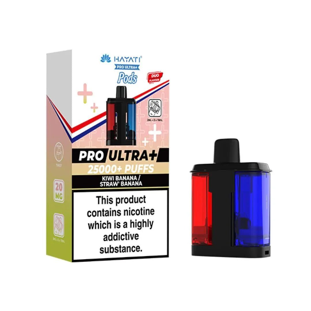 bulk wholesale Hayati Pro Ultra Plus 25k Prefilled Pods Box of 5 - Kiwi Banana / Straw Banana