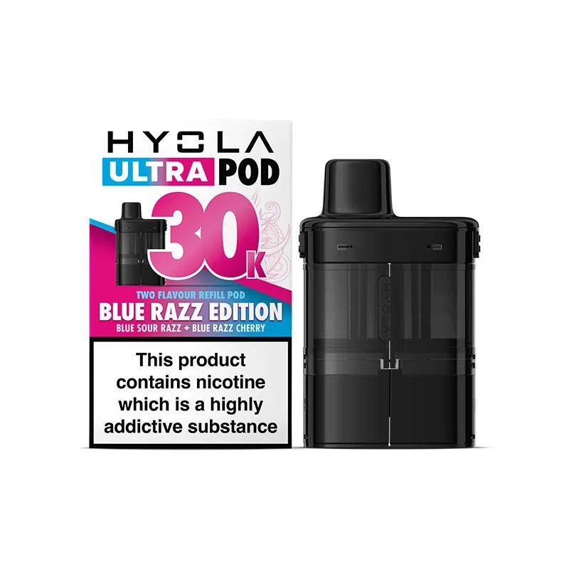 bulk wholesale Hyola Ultra 30k Prefilled Pods Pack of 5 - Blue Razz Edition