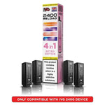 bulk wholesale IVG 2400 Reload 4 in 1 Prefilled Pods Box of 5 - Retro Edition