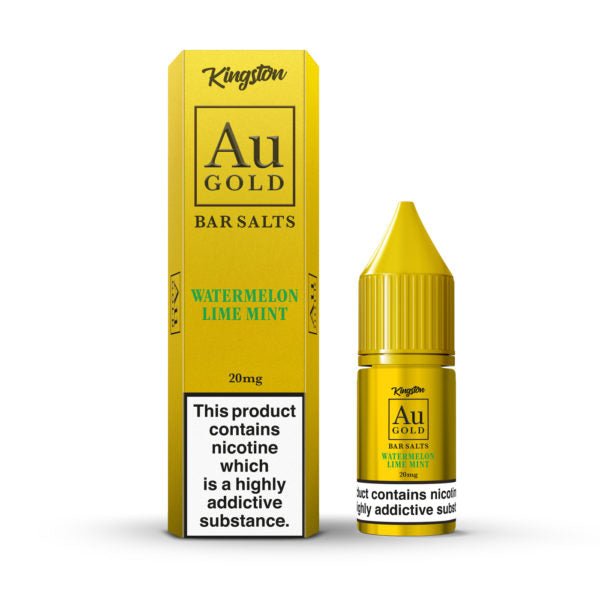 bulk wholesale Kingston Au Gold Bar Salts 10ml E - liquids - Box of 10 - Watermelon Lemon Mint