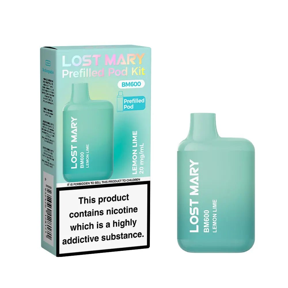 Lost Mary BM600 Prefilled Pod Vape Kit Box of 10 - Mcr Vape Distro