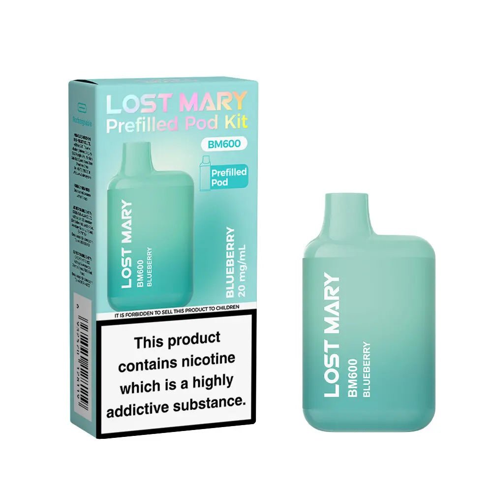 Lost Mary BM600 Prefilled Pod Vape Kit Box of 10 - Mcr Vape Distro