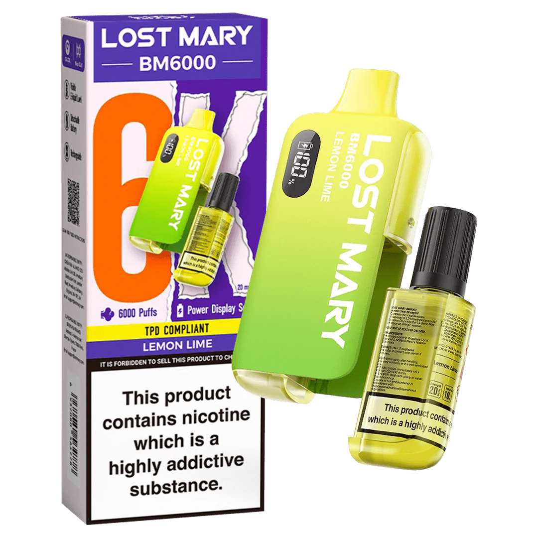 Lost Mary BM6000 Prefilled Disposable Vape Kit (Box of 5) - Mcr Vape Distro