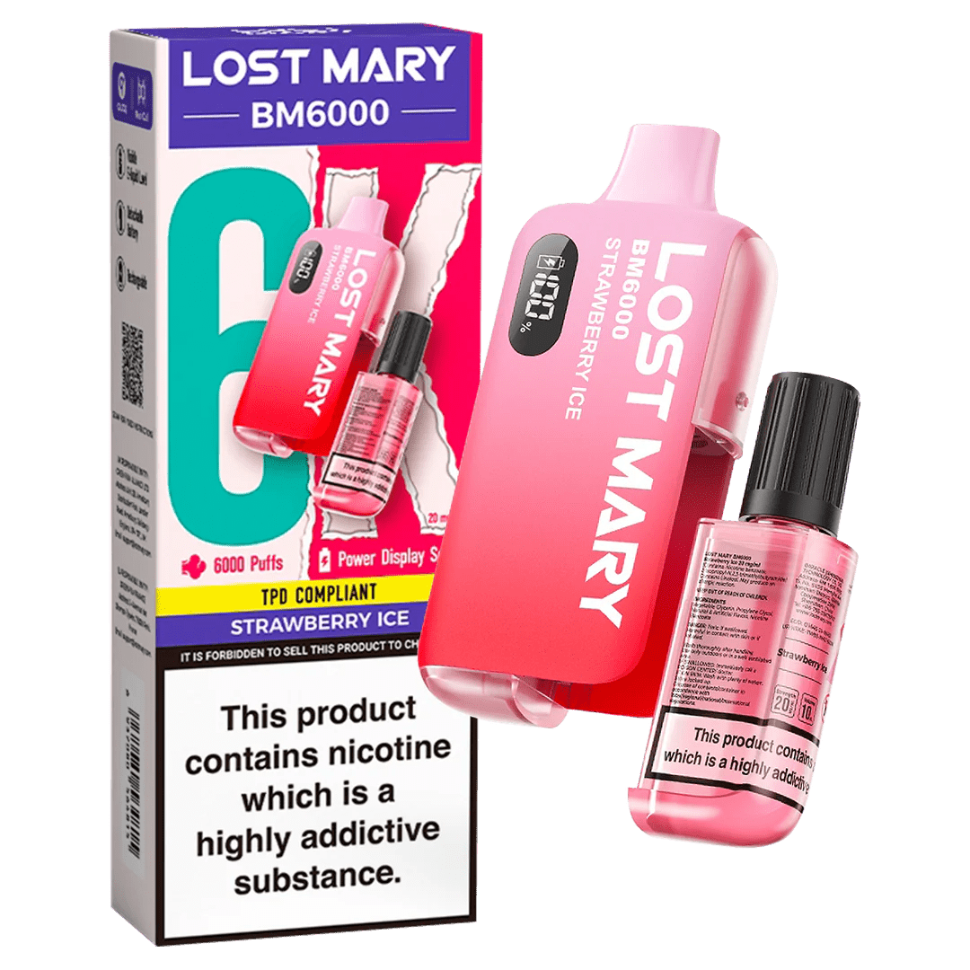 Lost Mary BM6000 Prefilled Disposable Vape Kit (Box of 5) - Mcr Vape Distro