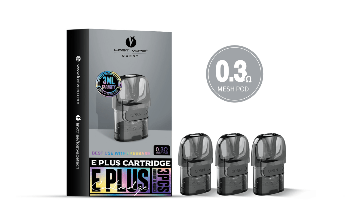 Lost Vape E Plus Replacement Pods Pack of 3 - Mcr Vape Distro