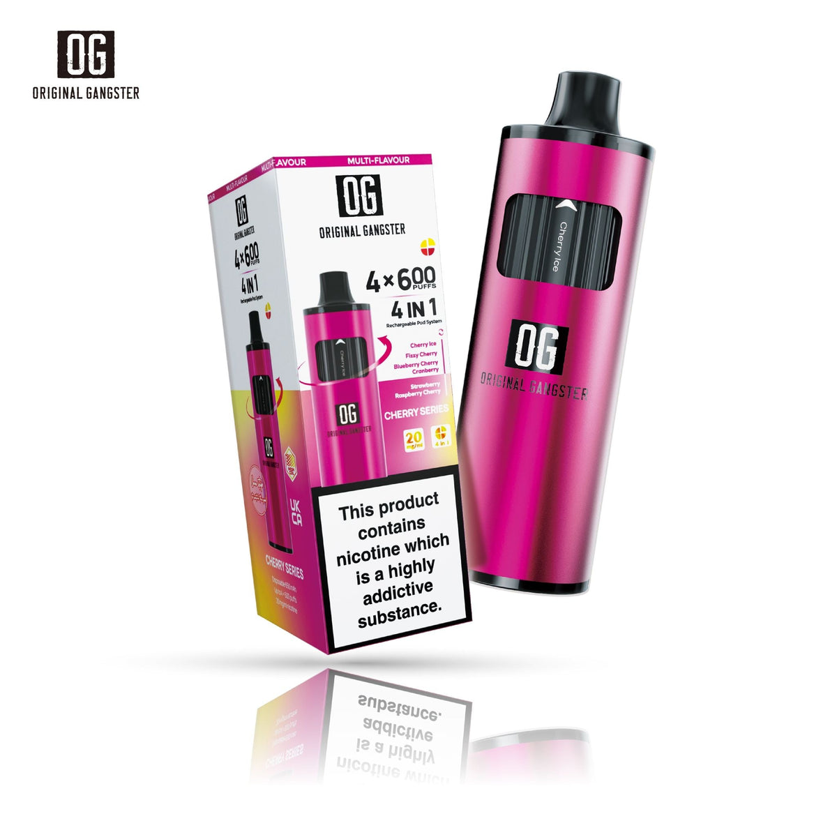 OG Original Gangster 2400 Puffs Disposable Vape 4 in 1 Device - Mcr Vape Distro