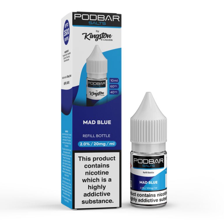 Podbar Salt 10ml E-liquids - Box of 10 - Mcr Vape Distro