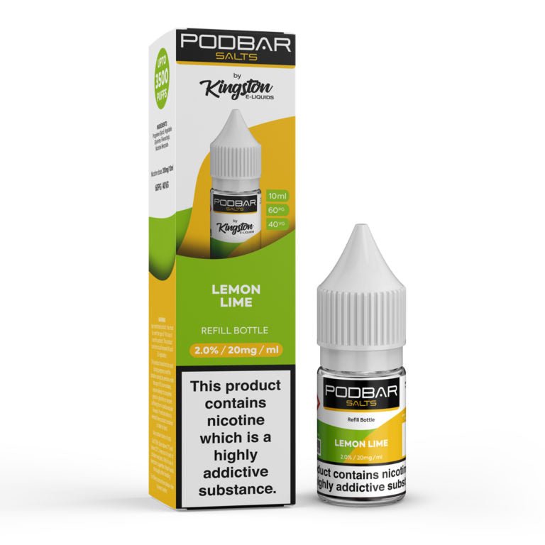 Podbar Salt 10ml E-liquids - Box of 10 - Mcr Vape Distro